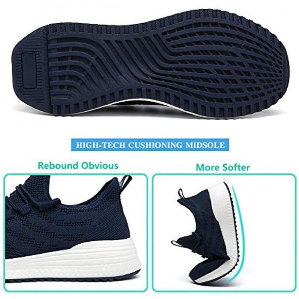 Women's Running Lightweight Non Slip Breathable Mesh Walking Shoes Blue