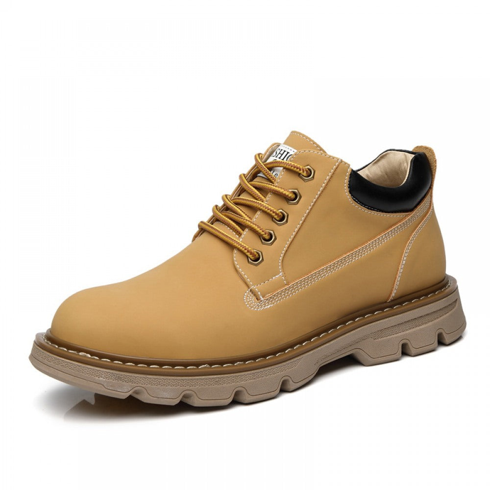 Men's Casual Trendy Fashion Tooling Leather Boots