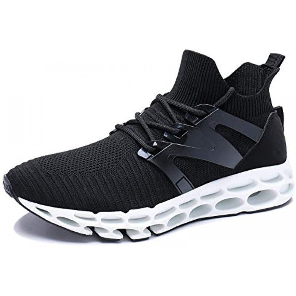 Men's Athletic Walking Blade Running Tennis Fashion Shoes Black