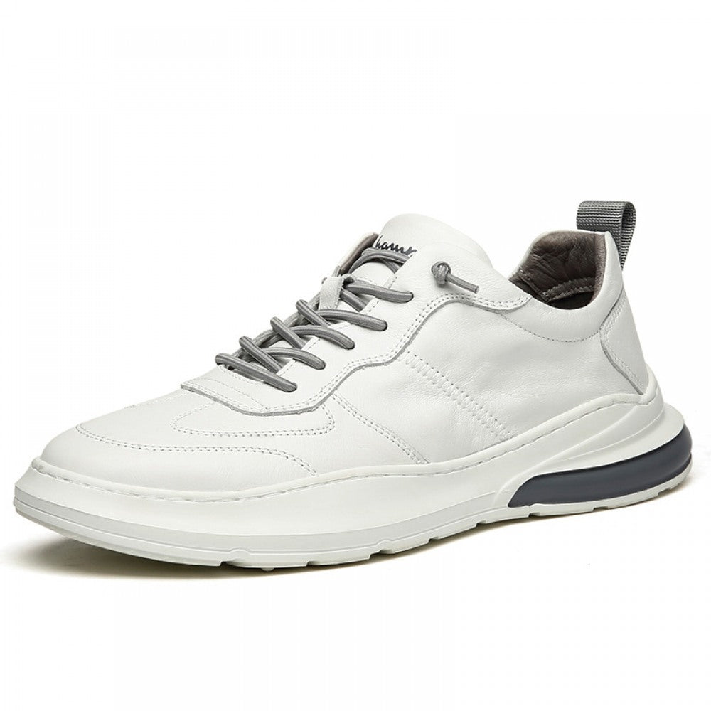 Men's Leather Platform Foot Outdoor Casual British Style Shoes